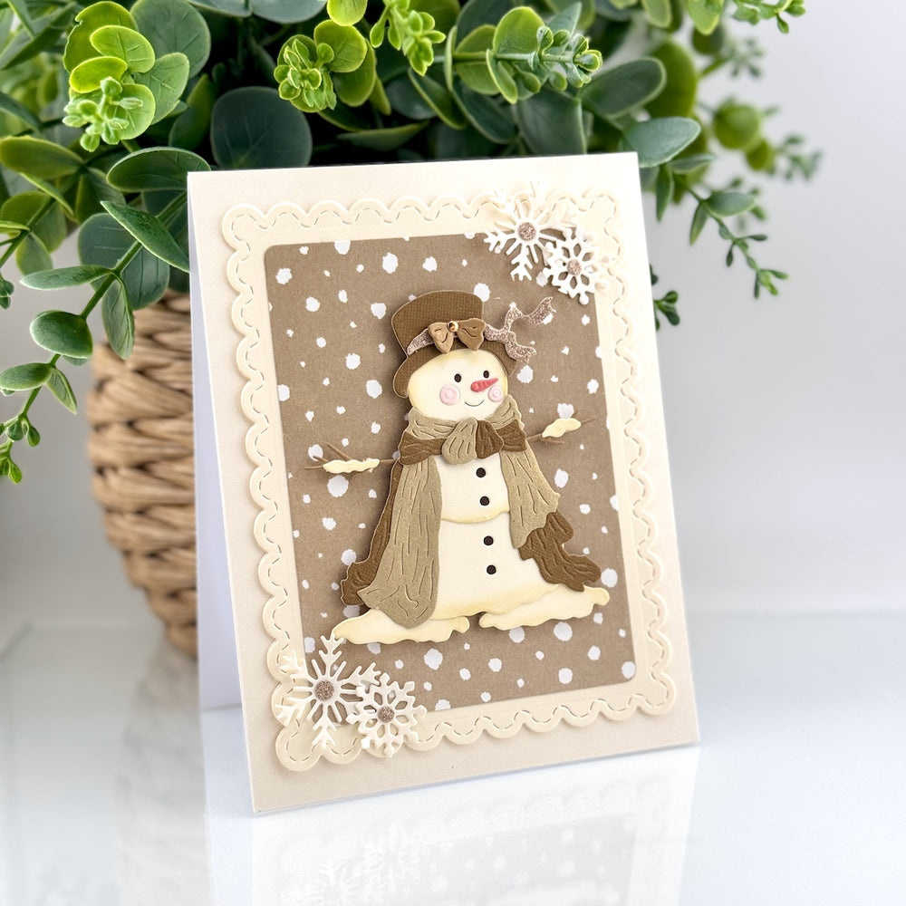 Sweet Snowman Etched Dies by Frank Garcia