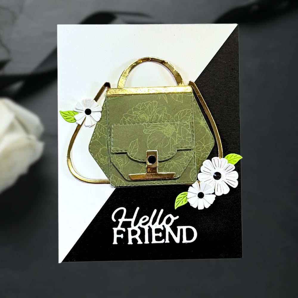 Layered Hello Friend Etched Dies