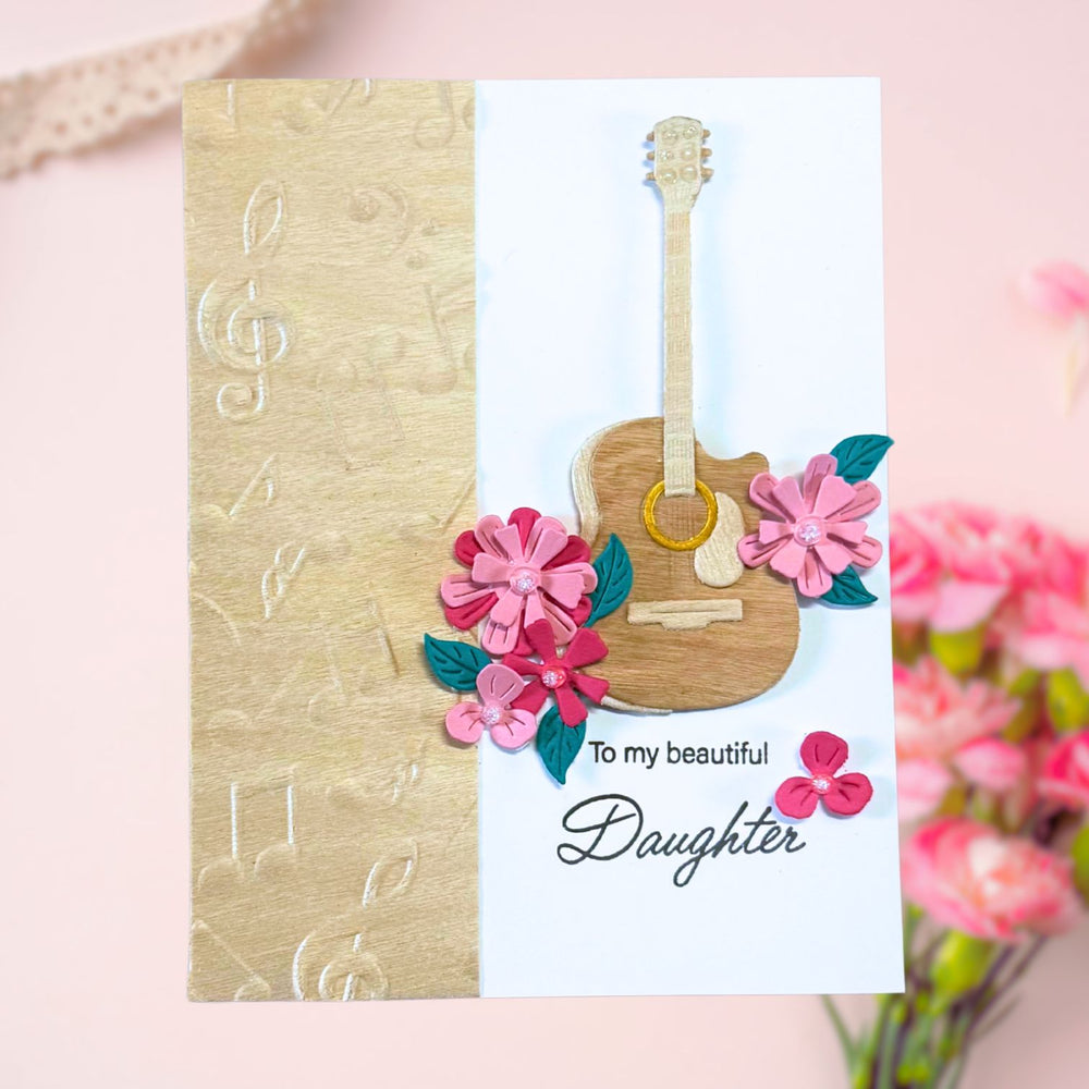 Family Musical Mix Greetings Clear Stamp Set by Bibi Cameron