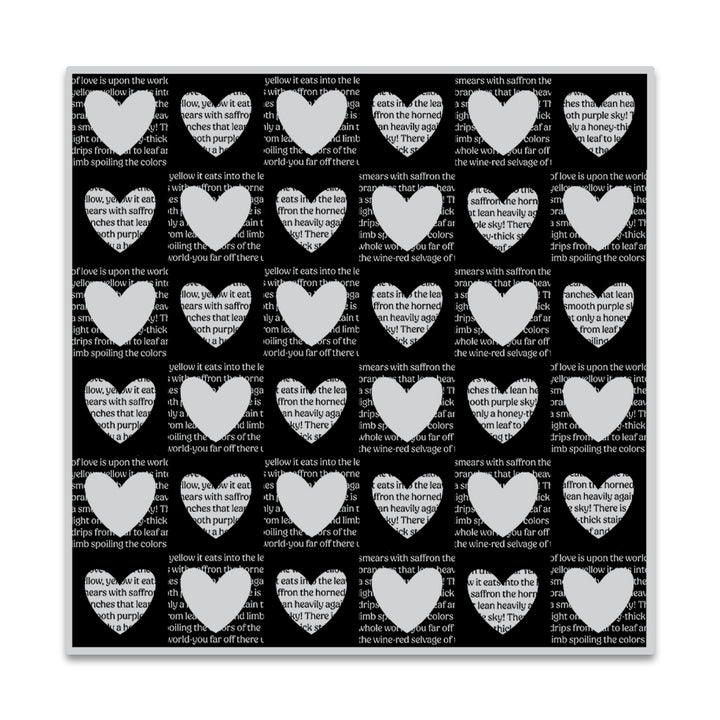 Checkered Hearts - January Cling Stamp of the Month