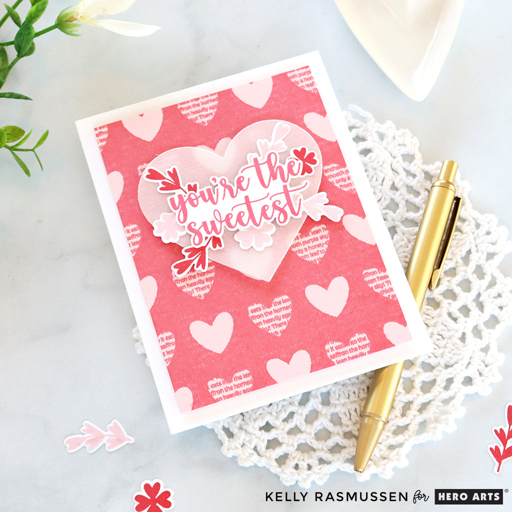 Checkered Hearts - January Cling Stamp of the Month