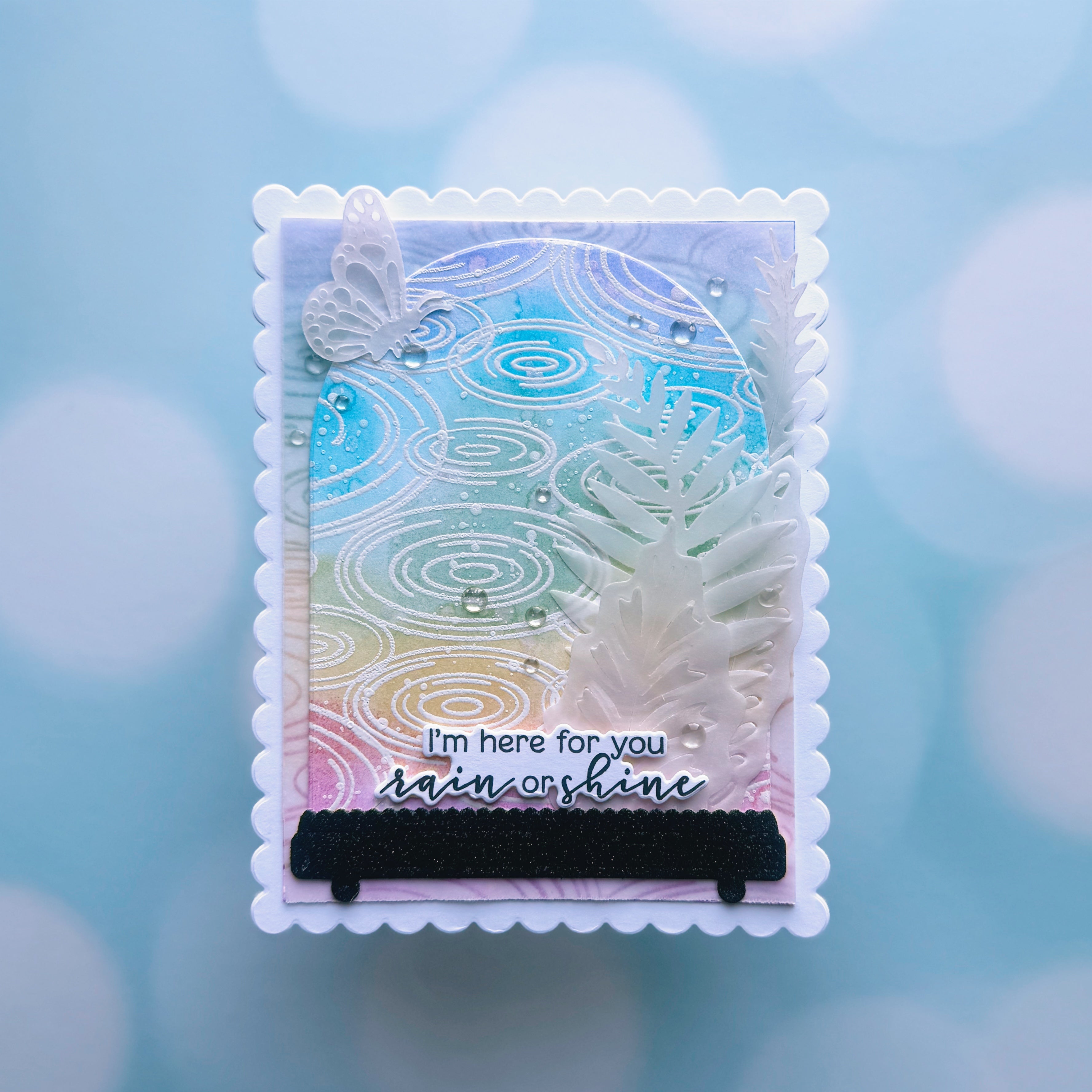 Raindrop Ripples Cling Stamp of the Month - April 2025 – Hero Arts