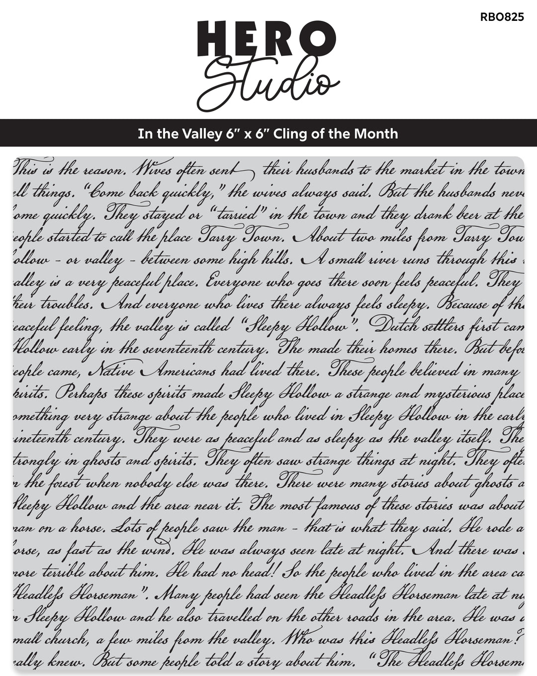 In the Valley Cling Stamp of the Month - August 2025