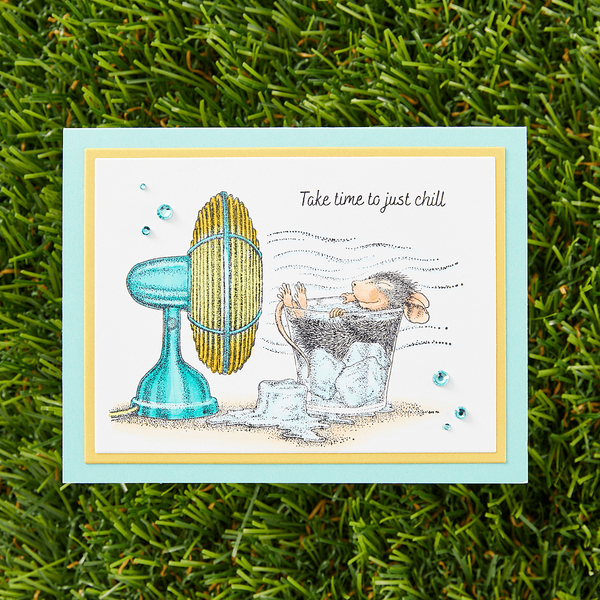 Stay Cool Cling Rubber Stamp Set from the House-Mouse Summer Fun Collection
