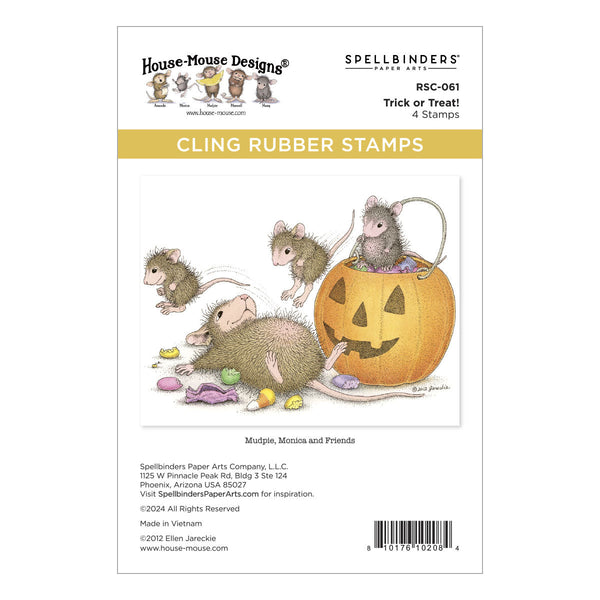 Trick or Treat! Cling Rubber Stamp Set
