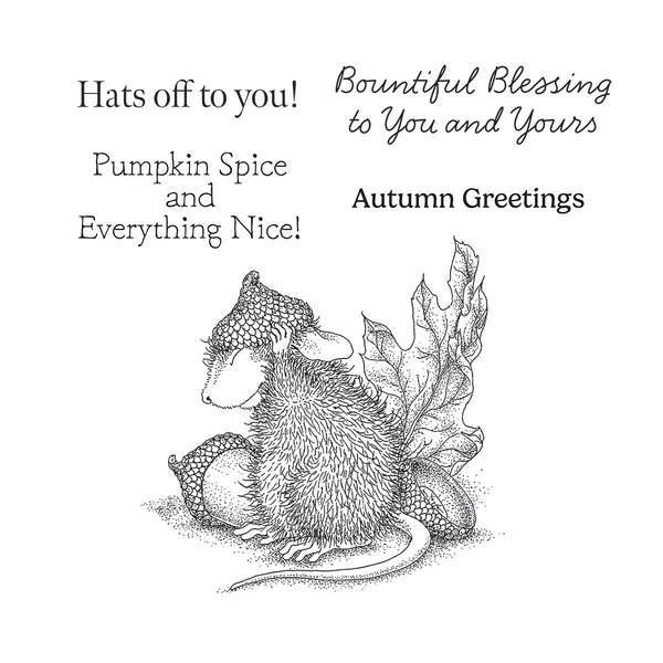 Hats Off to You! Cling Rubber Stamp Set