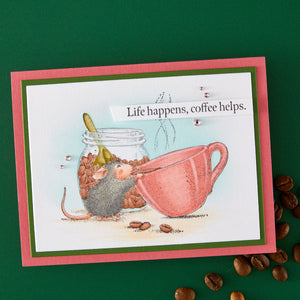 Brew-tiful Day Cling Rubber Stamps by House-Mouse