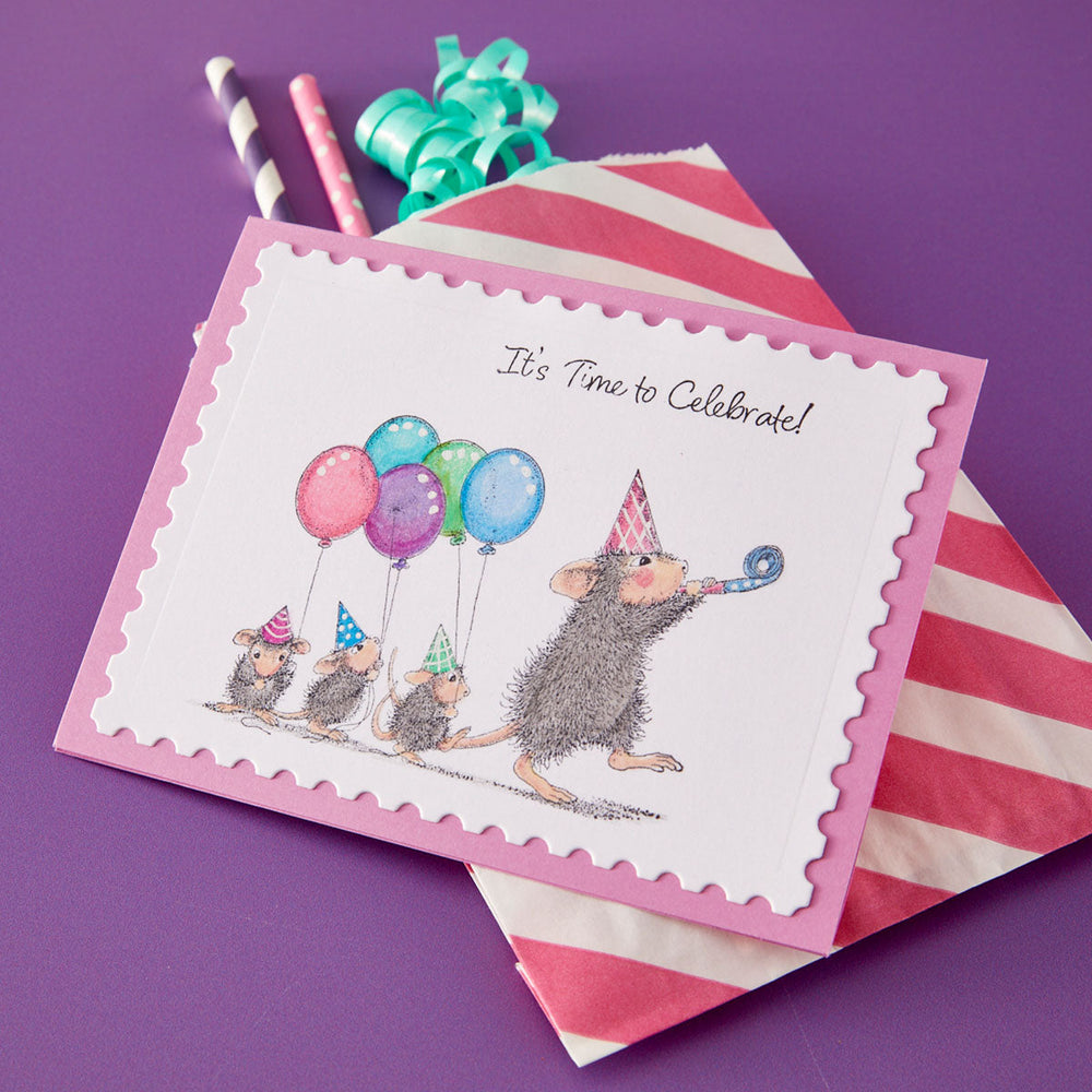 House- Mouse Party Parade Cling Stamp Set