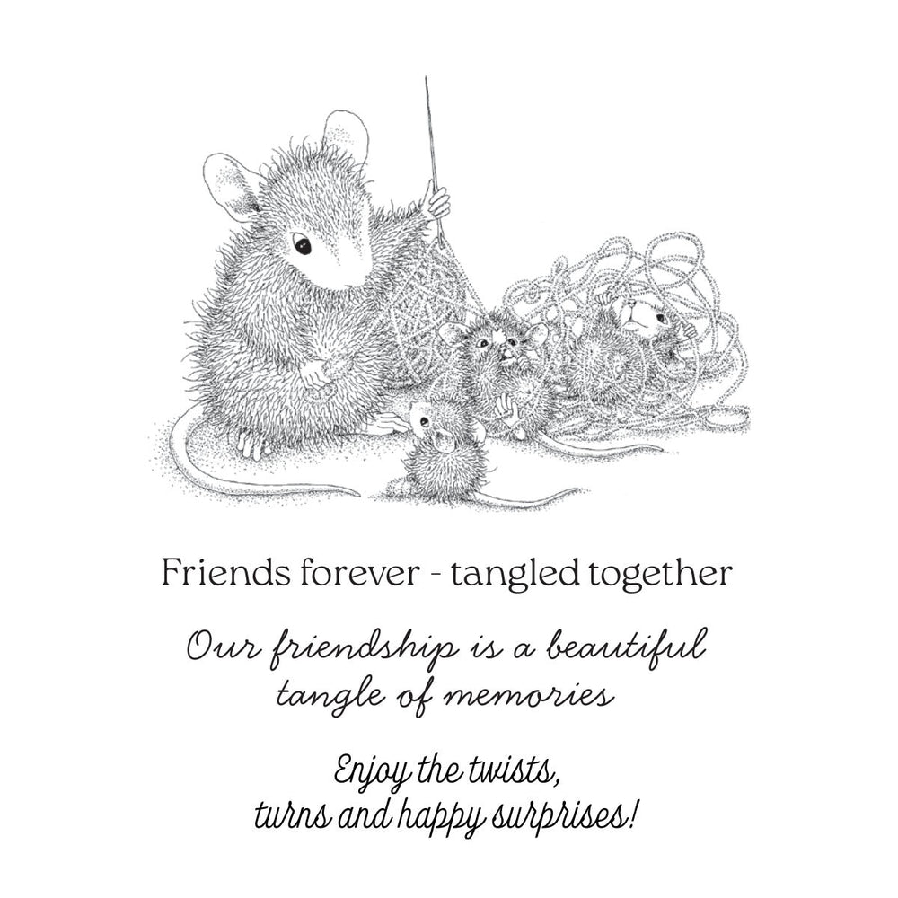 House-Mouse Tangled Cling Rubber Stamp Set