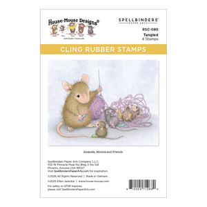 House-Mouse Tangled Cling Rubber Stamp Set