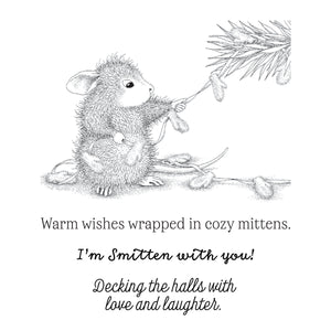 House-Mouse Smitten with Mittens Cling Rubber Stamp Set