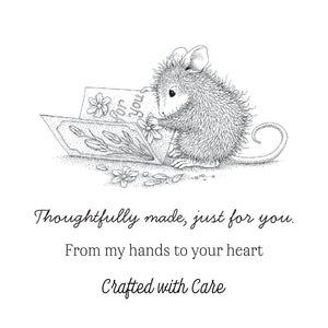 House-Mouse Handmade Greetings Cling Rubber Stamp Set