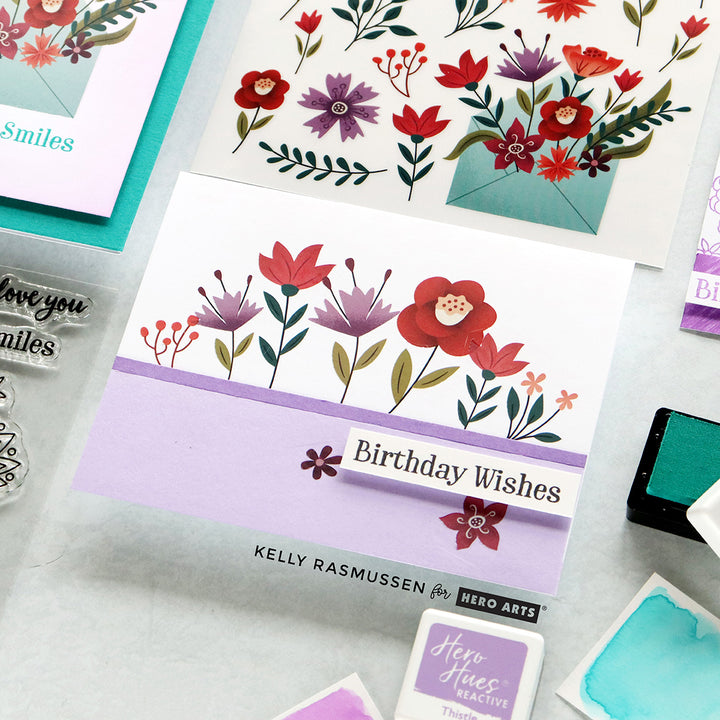 Colorful Florals Hero Transfers