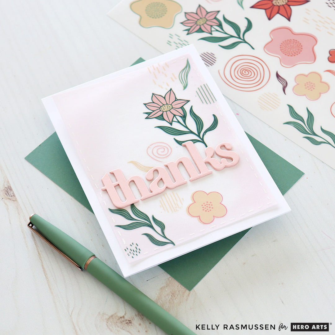 Flowers and Swirls Hero Transfers
