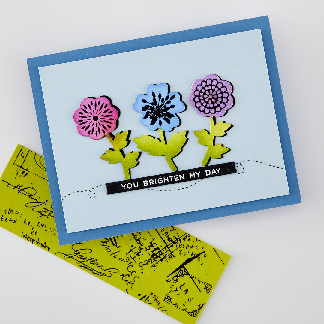 Meadow Blooms Die & Stencil Bundle