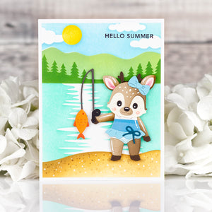 Lakeside Memories Layered Stencil by Allison Frazier