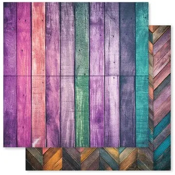 Paper Rose - Rainbow Wood 12x12 Paper Collection
