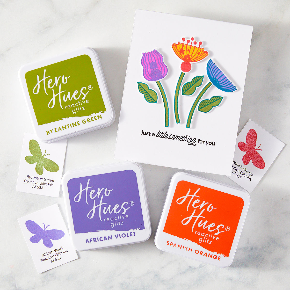 Hero Hues Reactive Glitz - Byzantine Green – Hero Arts