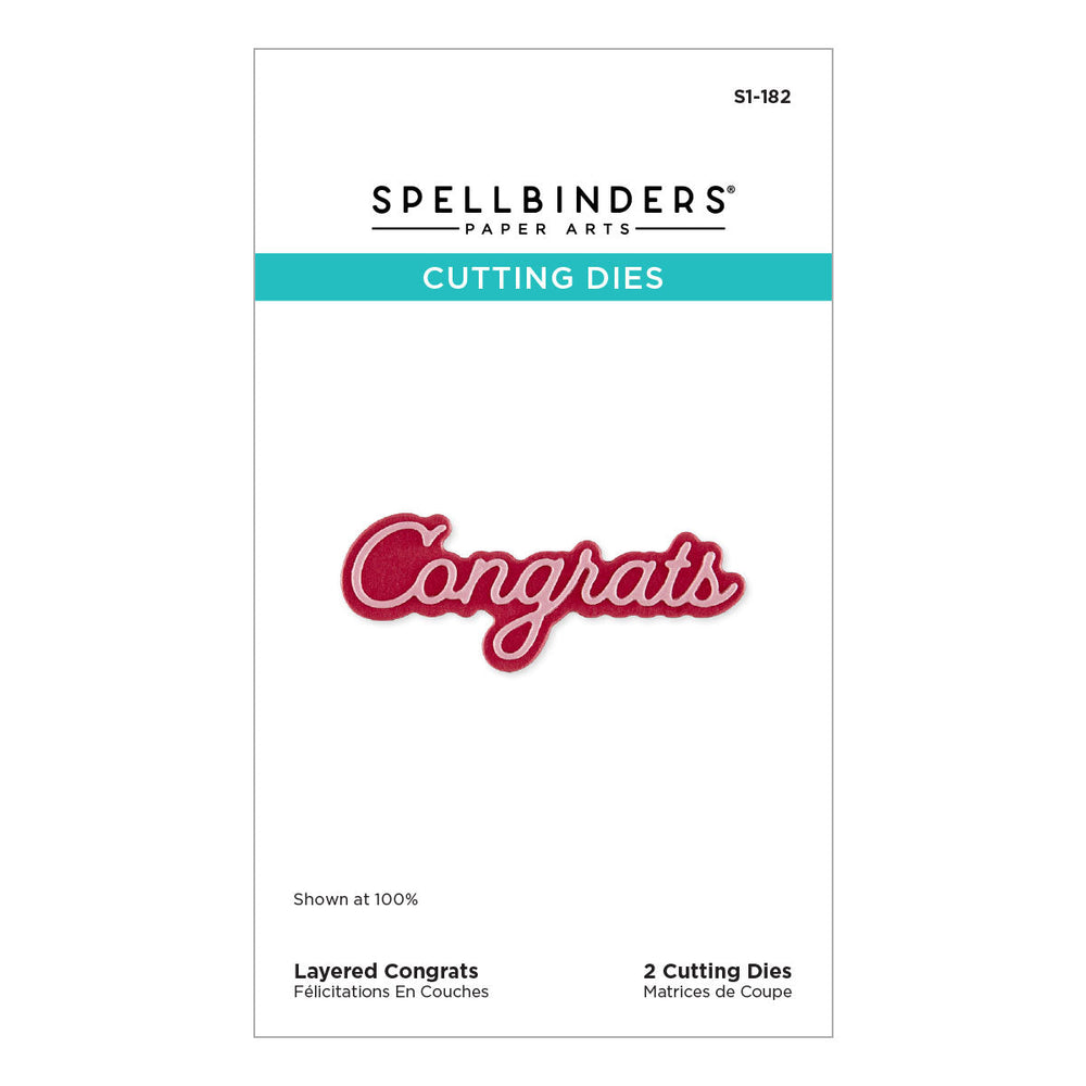 Layered Congrats Etched Dies
