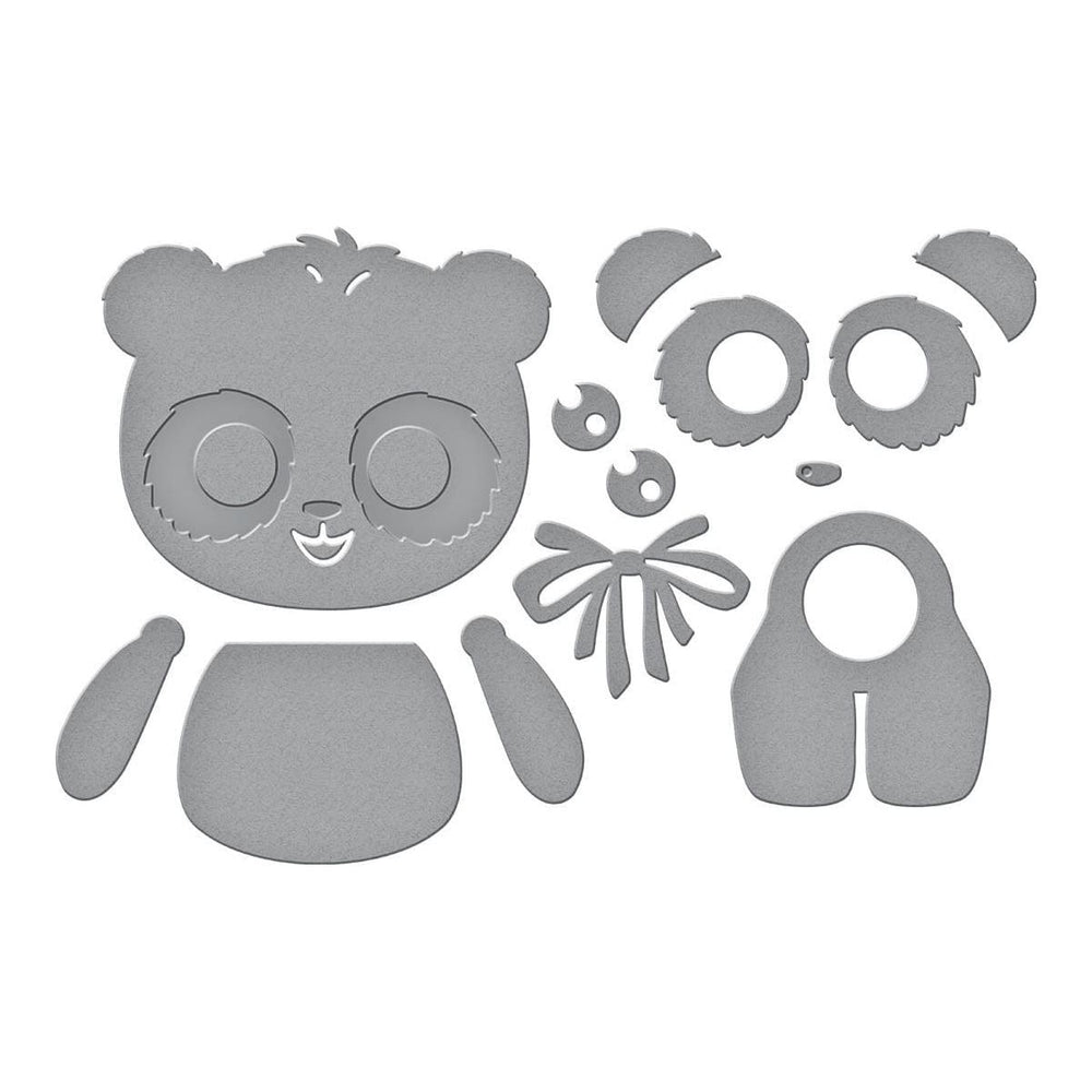 Dancin' Birthday Panda Etched Dies