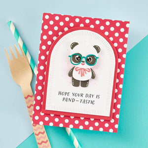 Dancin' Birthday Panda Etched Dies