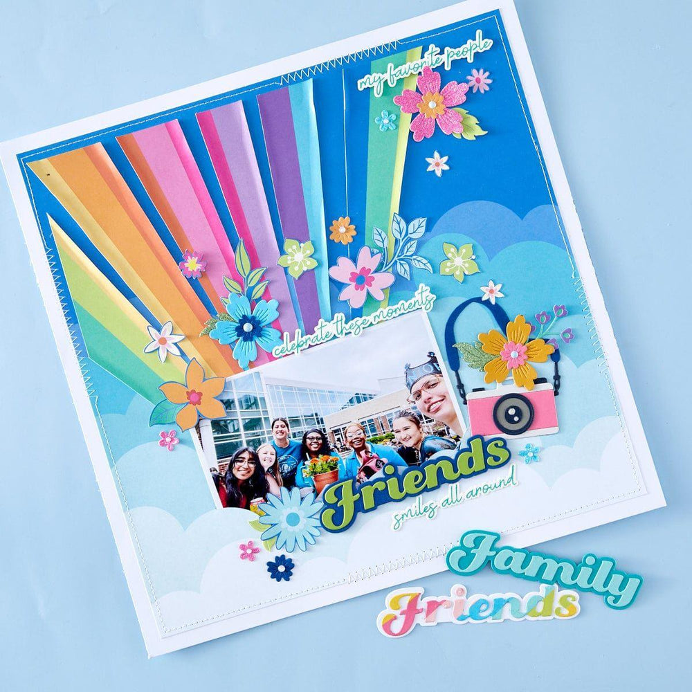 Friends Etched Dies from the Storytelling by Spellbinders Scrapbooking Collection