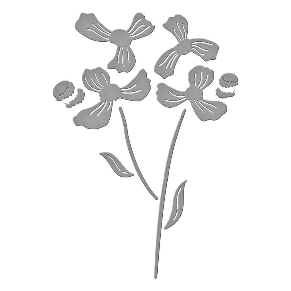 Layered Anemone Etched Dies fromthe Spotlight Frames and Florals Collection by Lisa Horton