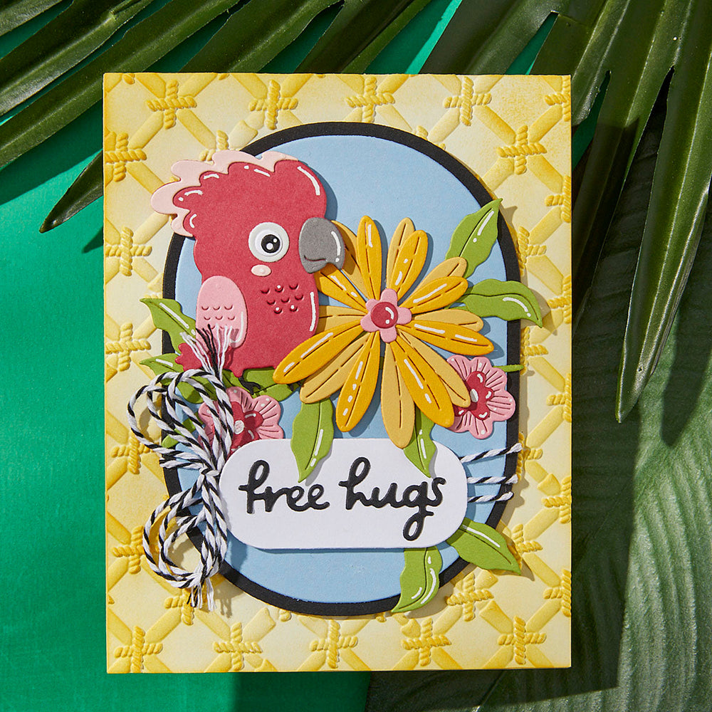 Bamboo Screen 3D Embossing Folder