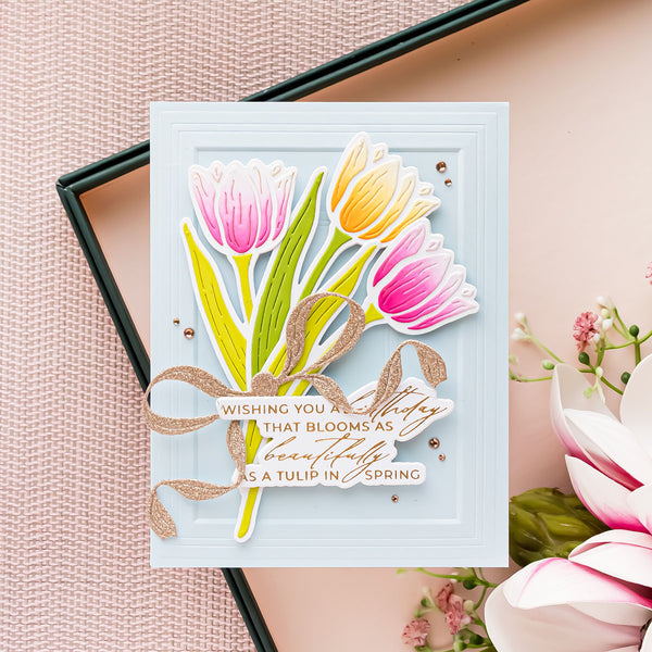 Spellbinder's Exclusive - Yana's Tulip Etched Dies by Yana Smakula