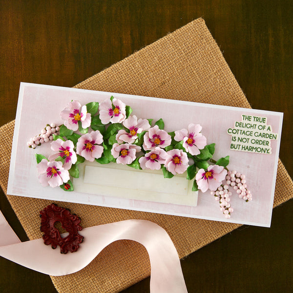 The Cottage Garden Sentiments Press + Foil Plate & Die Set by Susan Tierney-Cockburn
