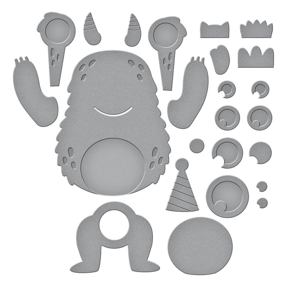 Dancin' Birthday Monster Etched Dies