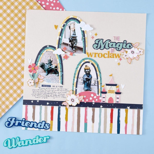 Over The Rainbow Etched Dies from the Storytelling by Spellbinders Scrapbooking Collection