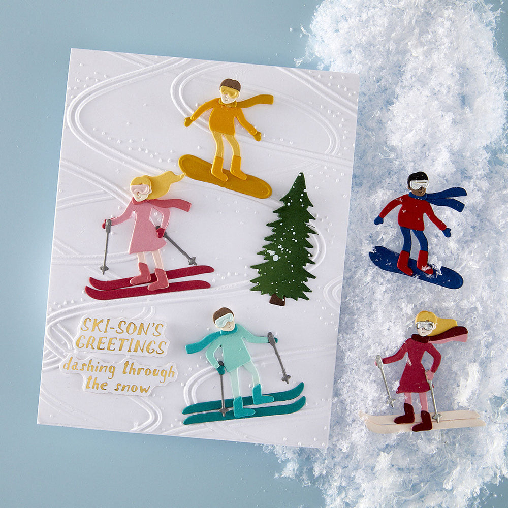 Hit the Slopes Etched Dies by Simon Hurley