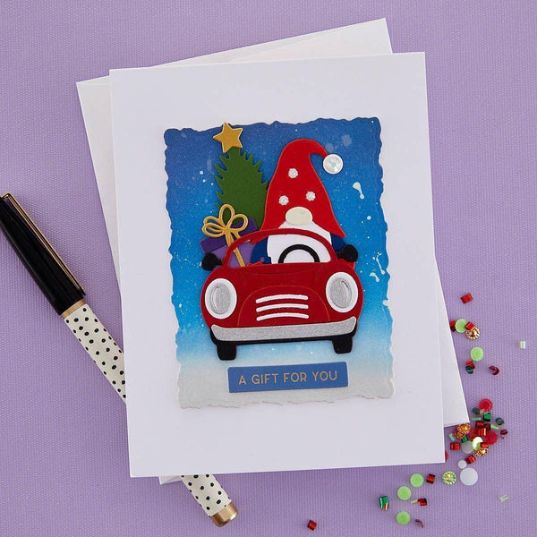 Gnome Drive Holiday Etched Dies