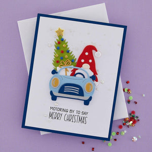 Gnome Drive Holiday Etched Dies