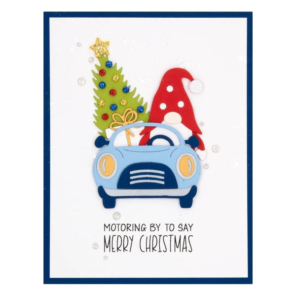 Gnome Drive Holiday Etched Dies