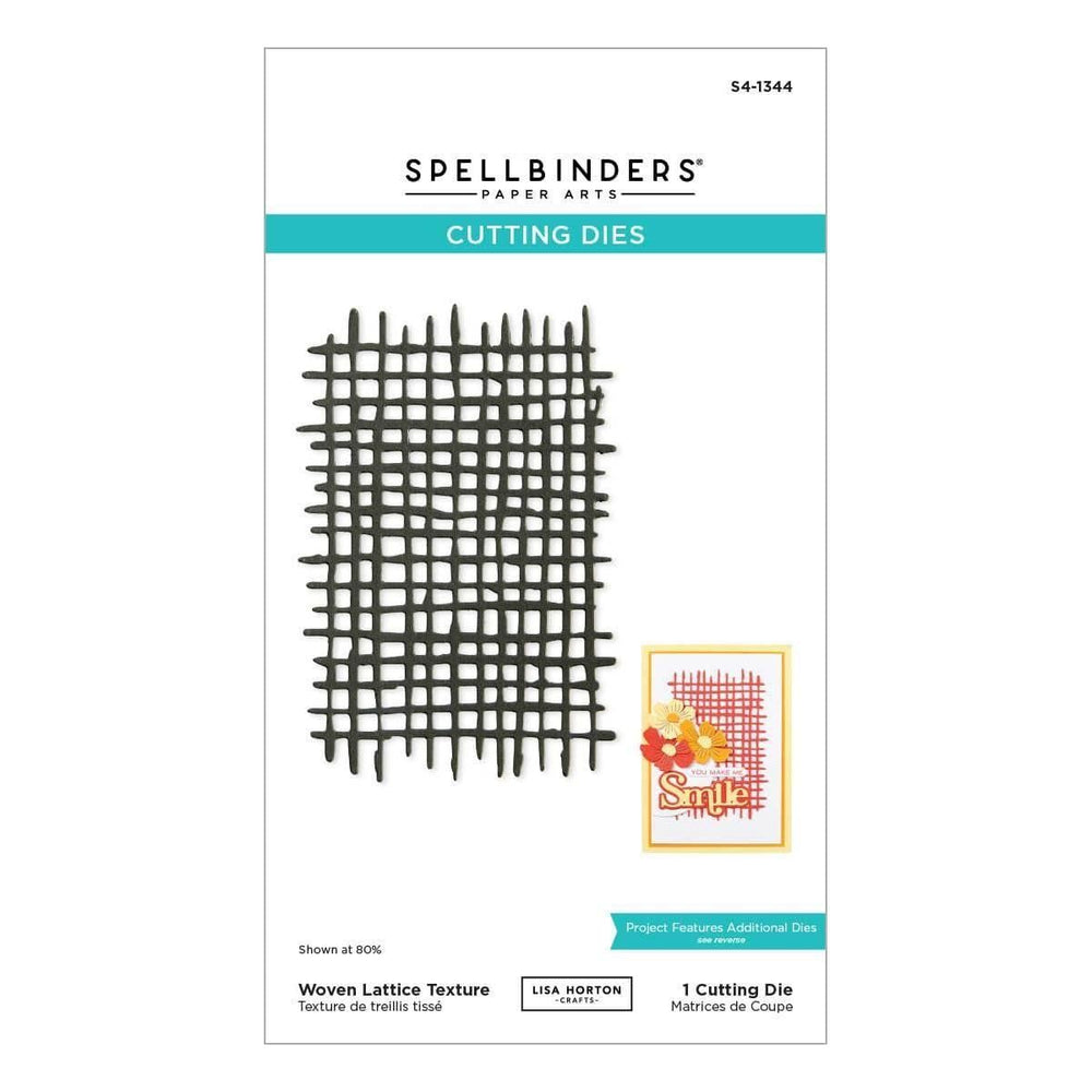 Woven Lattice Texture Etched Dies by Lisa Horton
