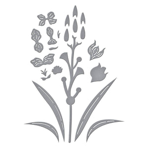 Layered Gladiolus Etched Dies by Lisa Horton