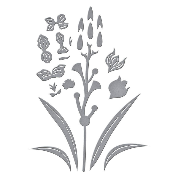 Layered Gladiolus Etched Dies by Lisa Horton