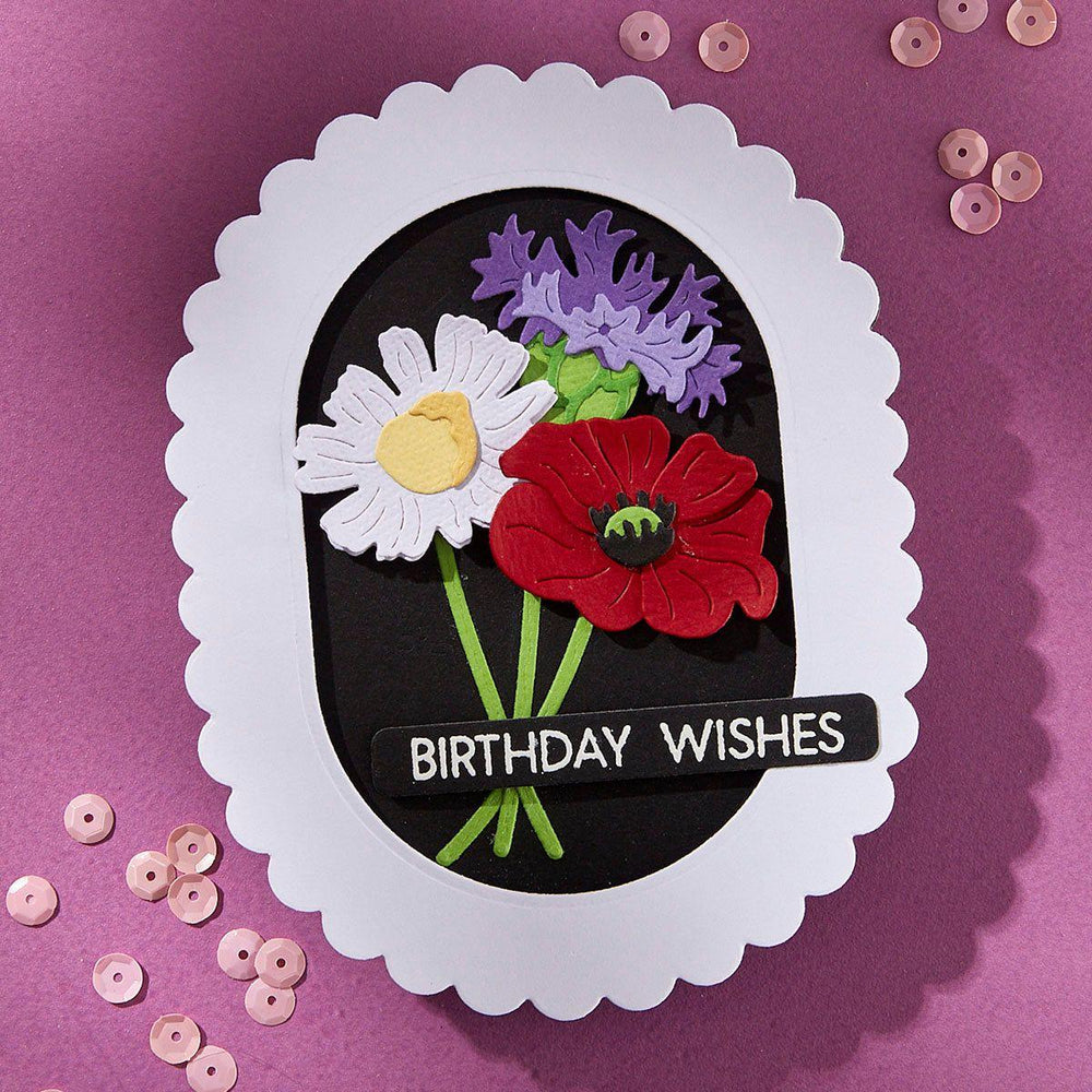 Scallop and Stitched Edge Ovals Etched Dies by Lisa Horton