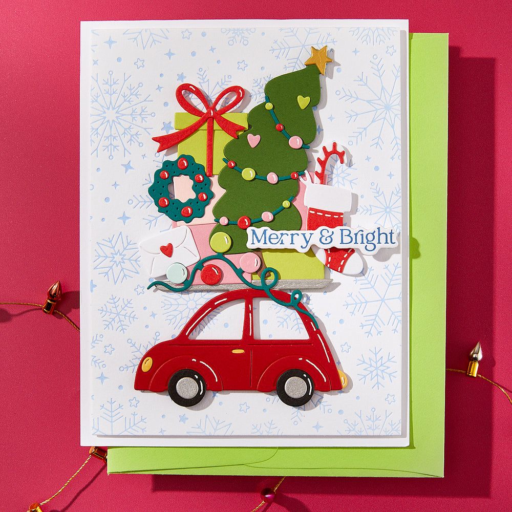 Merry Messages Press + Foil Plate & Die Set