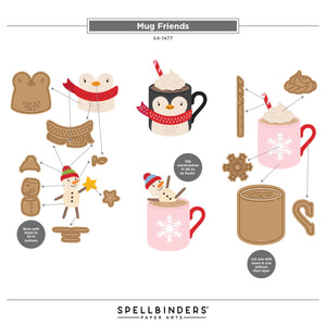 Merry Mugs and Kisses Die, Stamp & Stencil Bundle