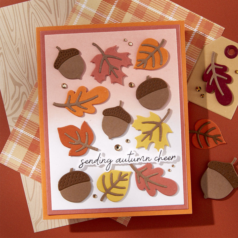 Autumn Sentiments BetterPress Plate & Die Set by Kelly Bangs
