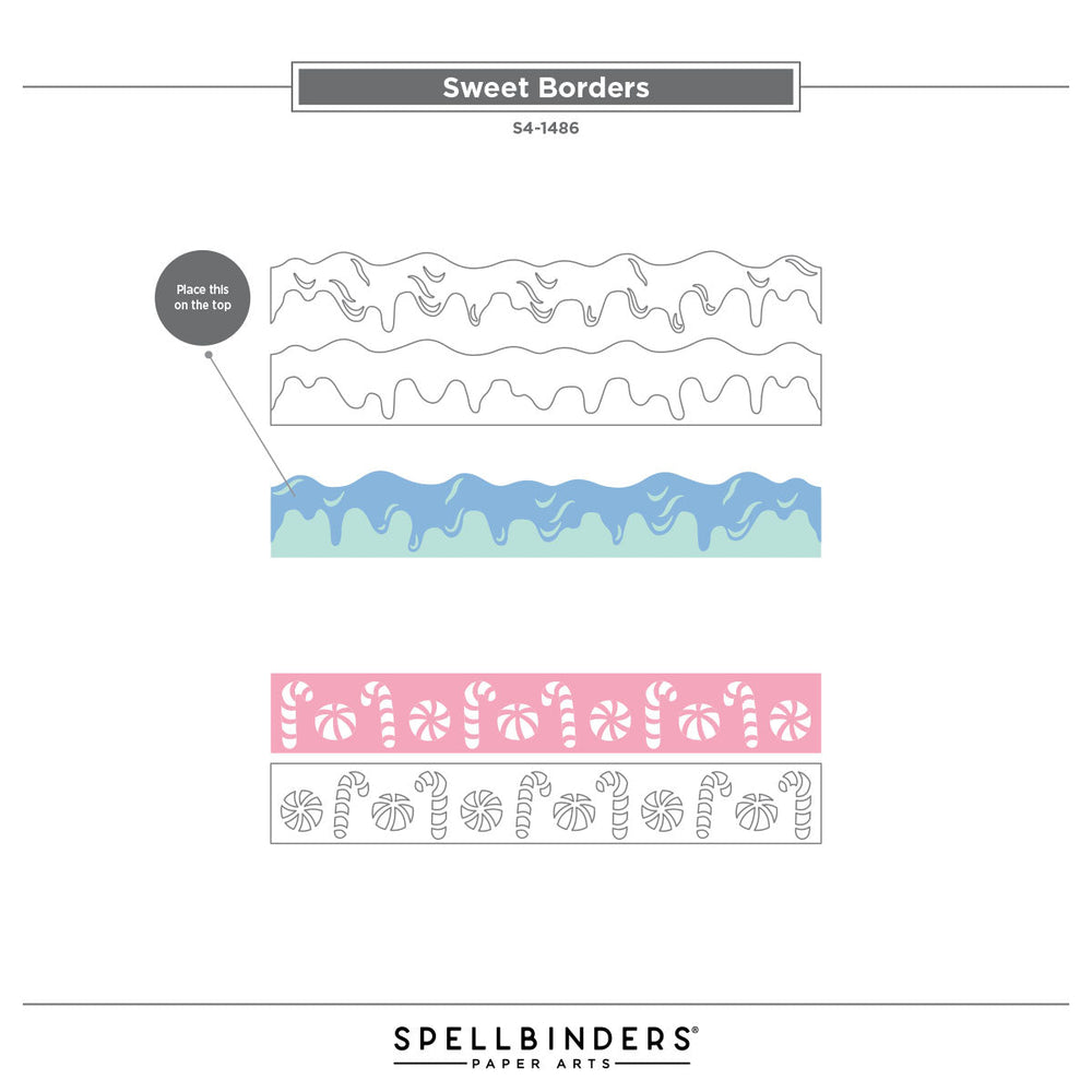 Sweet Borders Etched Dies by Stamperia