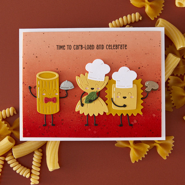 Pasta Friends Etched Dies