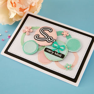 So Amazing Sentiments Clear Stamp & Die Set by Lisa Horton