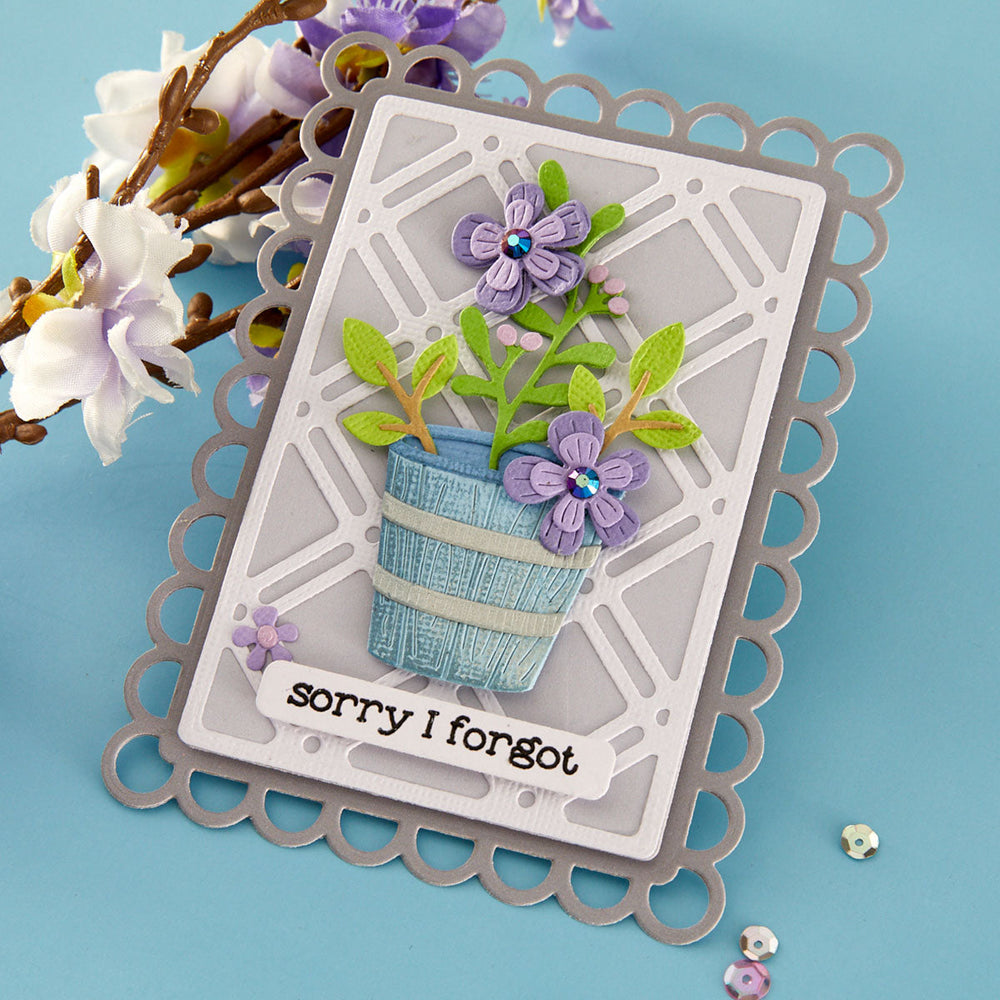Decorative Lattice Etched Dies by Lisa Horton