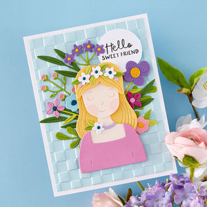 Crop & Create Add-On Sparkles & Checks 3D Embossing Folder