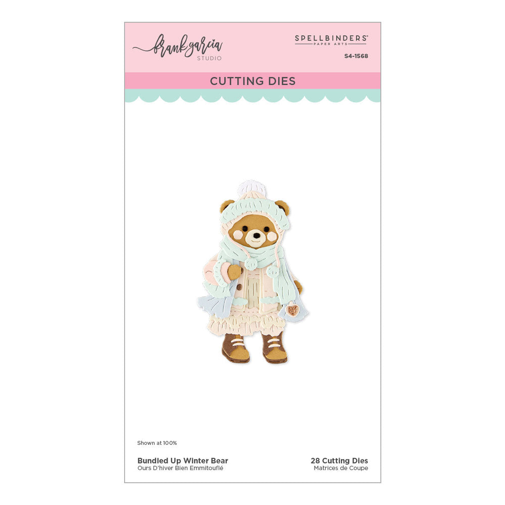 Bundled Up Winter Bear Etched Dies by Frank Garcia