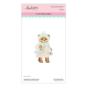 Bundled Up Winter Bear Etched Dies by Frank Garcia